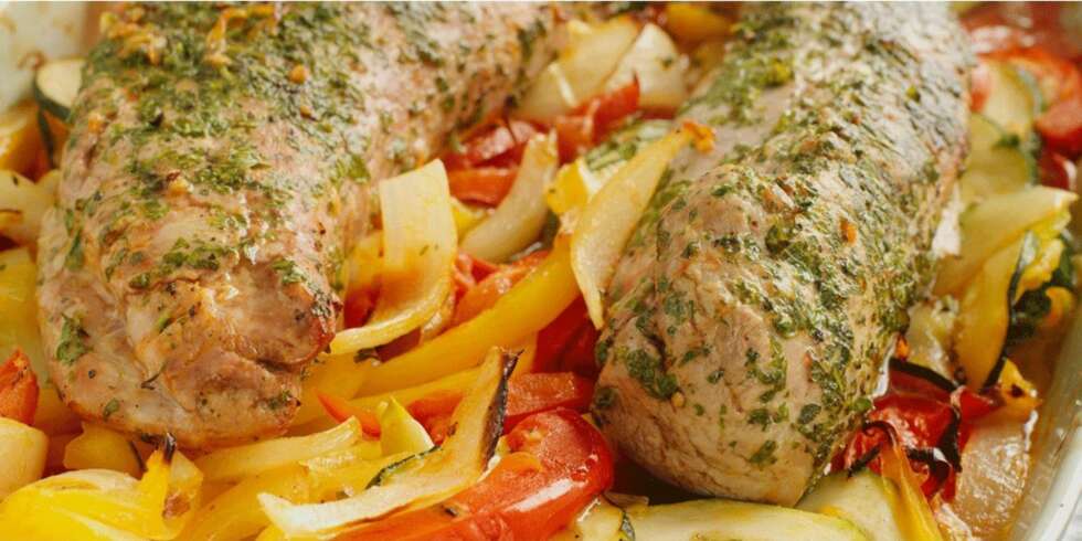 Dagens rett: Helstekt indrefilet med ratatouille Dagens rett: Helstekt indrefilet med ratatouille