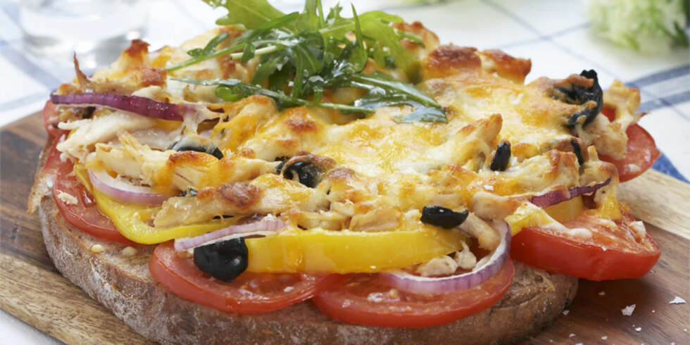 Dagens rett: Pizzasmørbrød Dagens rett: Pizzasmørbrød