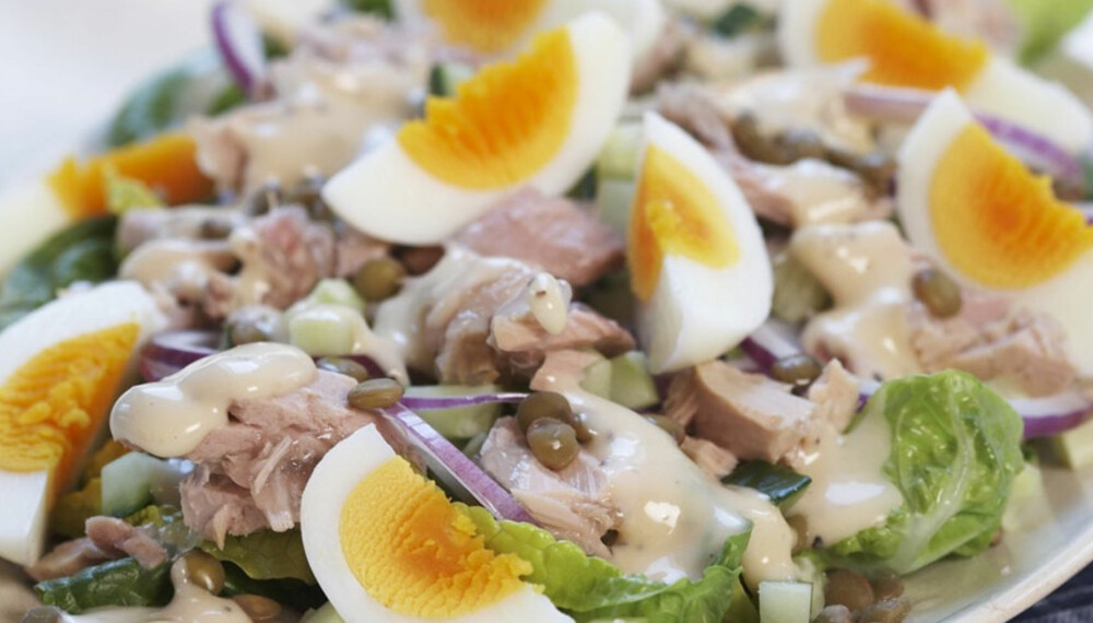 Dagens rett: Egg- og tunfisksalat Dagens rett: Egg- og tunfisksalat