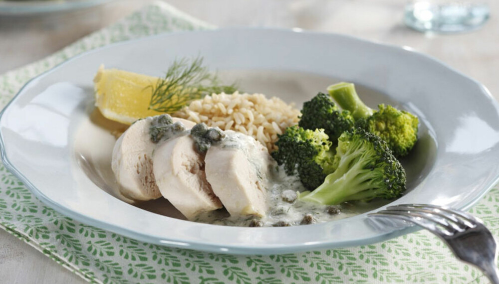 Dagens rett:
Kyllingfilet med dill- og kaperssaus Dagens rett:
Kyllingfilet med dill- og kaperssaus