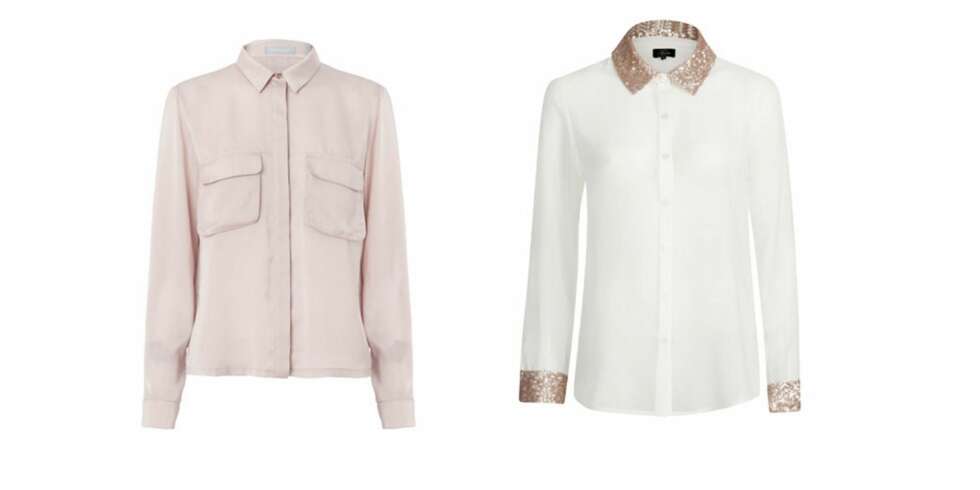 TIL BUKSEN: Rosa bluse fra Samsøe Samsøe, 700 kr, hvit bluse fra Vivikes, 299 kr. TIL BUKSEN: Rosa bluse fra Samsøe Samsøe, 700 kr, hvit bluse fra Vivikes, 299 kr.