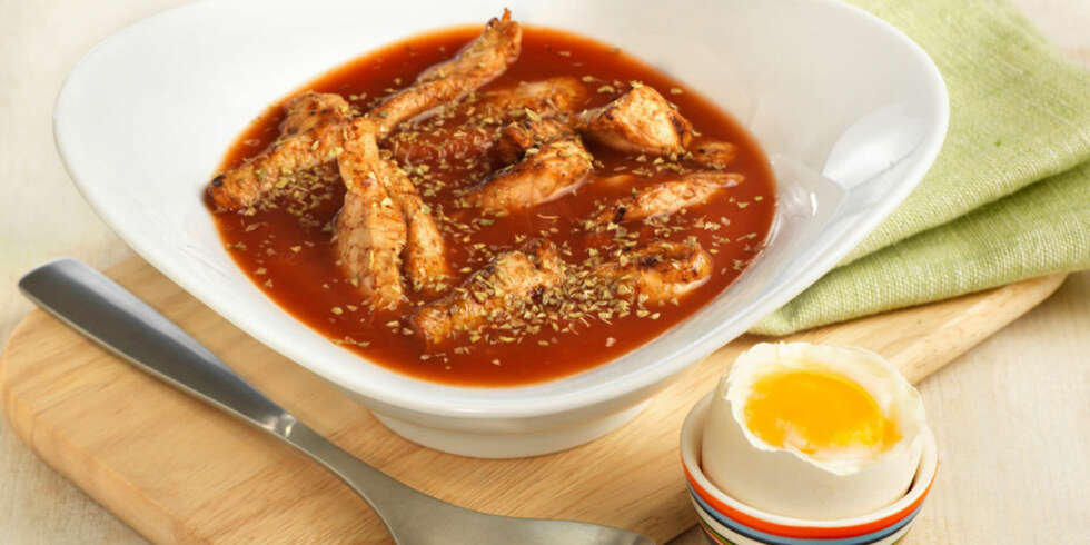 Dagens rett: Tomat og hvitløksuppe Dagens rett: Tomat og hvitløksuppe