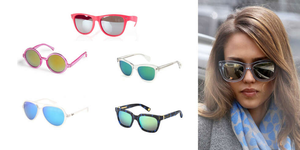 SPEIL DEG: (Øverst fra venstre) Rosa briller fra Gina Tricot (59 kr), lyserosa fra Lindex (79,50 kr), gjennomsiktig innfatning fra Oliver Peoples/Mytheresa.com (ca. 2550 kr), pilotbrille fra Ray-Ban/Mytheresa.com (ca. 1170 kr), mønstret fra Marc Jacobs/Interoptik (2700 kr). SPEIL DEG: (Øverst fra venstre) Rosa briller fra Gina Tricot (59 kr), lyserosa fra Lindex (79,50 kr), gjennomsiktig innfatning fra Oliver Peoples/Mytheresa.com (ca. 2550 kr), pilotbrille fra Ray-Ban/Mytheresa.com (ca. 1170 kr), mønstret fra Marc Jacobs/Interoptik (2700 kr).