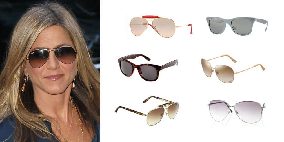 KLASSISK: (Øverst fra venstre) Pilotbrille med røde detaljer fra Ray-Ban/Interoptik (2260 kr), klassisk Ray-Ban fra Krogh Optik (1650 kr), sorte briller fra H&M (69,50 kr), rene linjer fra Gucci/Interoptik (2240 kr), pilotbrille fra Gucci/Krogh Optikk (5453 kr), lilla glass fra Gina Tricot (79 kr). KLASSISK: (Øverst fra venstre) Pilotbrille med røde detaljer fra Ray-Ban/Interoptik (2260 kr), klassisk Ray-Ban fra Krogh Optik (1650 kr), sorte briller fra H&M (69,50 kr), rene linjer fra Gucci/Interoptik (2240 kr), pilotbrille fra Gucci/Krogh Optikk (5453 kr), lilla glass fra Gina Tricot (79 kr).