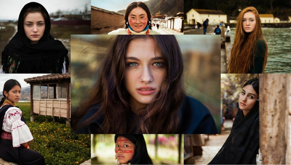 SKJØNNHET VERDEN RUNDT: Noen av kvinnene som Mihaela Noroc har fotografert. SKJØNNHET VERDEN RUNDT: Noen av kvinnene som Mihaela Noroc har fotografert.