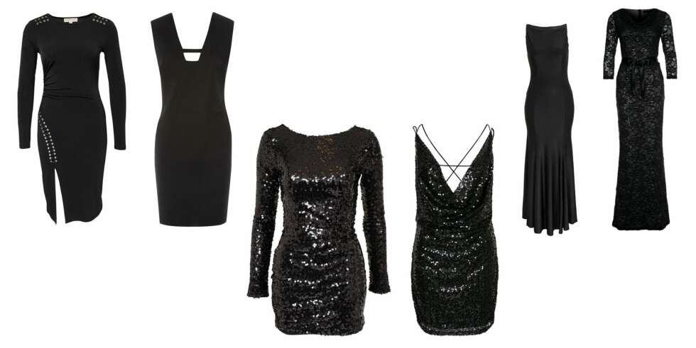 BEKMØRKT: Michael Michael Kors 1695, Next Premium Bonded Dress kr 759, Oneness kr 299, Oneness kr 399, Ax Paris kr 599, YoungCouture by Barbara Schwarzer kr 2195. FOTO: Zalando.com, Next.co.uk, Nelly.com BEKMØRKT: Michael Michael Kors 1695, Next Premium Bonded Dress kr 759, Oneness kr 299, Oneness kr 399, Ax Paris kr 599, YoungCouture by Barbara Schwarzer kr 2195. FOTO: Zalando.com, Next.co.uk, Nelly.com