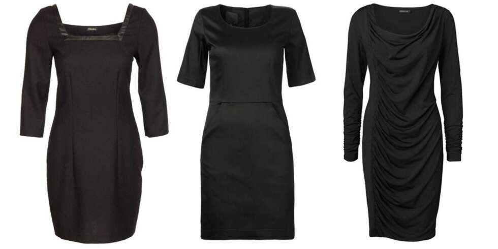SORT: En evig klassiker er den lille sorte som finnes i utallige varianter. Fra venstre: Wiksen, 2099 kr, In Wear, 1299 kr, MQ, 599 kr. SORT: En evig klassiker er den lille sorte som finnes i utallige varianter. Fra venstre: Wiksen, 2099 kr, In Wear, 1299 kr, MQ, 599 kr.