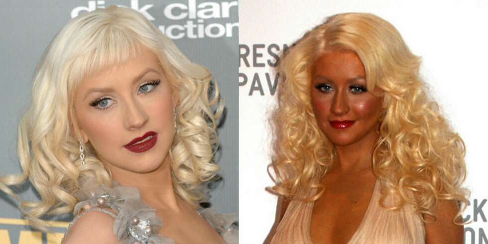 KONTRAST: Christina Aguilera er ikke alltid like heldig med selvbruneren sin. KONTRAST: Christina Aguilera er ikke alltid like heldig med selvbruneren sin.