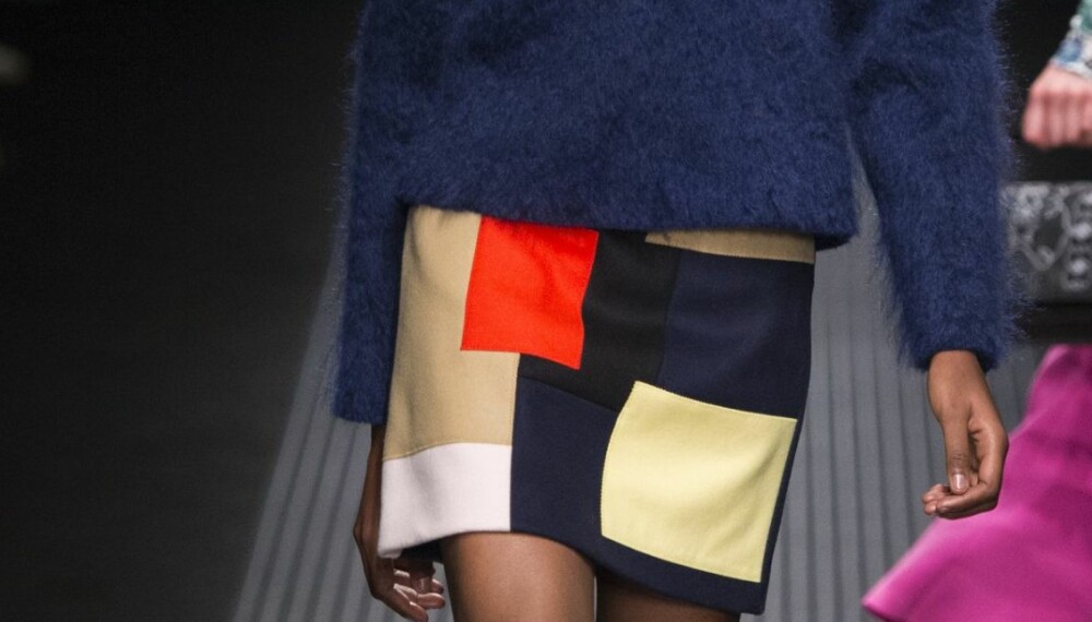 HØSTTREND: Skal du gå med patchwork, anbefaler stylisten at du bruker det sammen med plagg i samme fargetone. HØSTTREND: Skal du gå med patchwork, anbefaler stylisten at du bruker det sammen med plagg i samme fargetone.