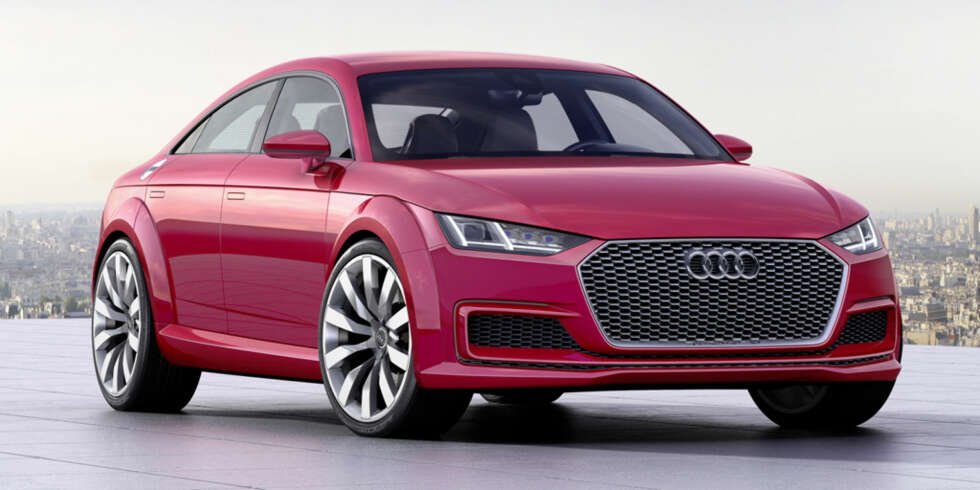 PARIS: Audi TT Sportback vises på bilutstillingen i Paris. FOTO: Audi PARIS: Audi TT Sportback vises på bilutstillingen i Paris. FOTO: Audi