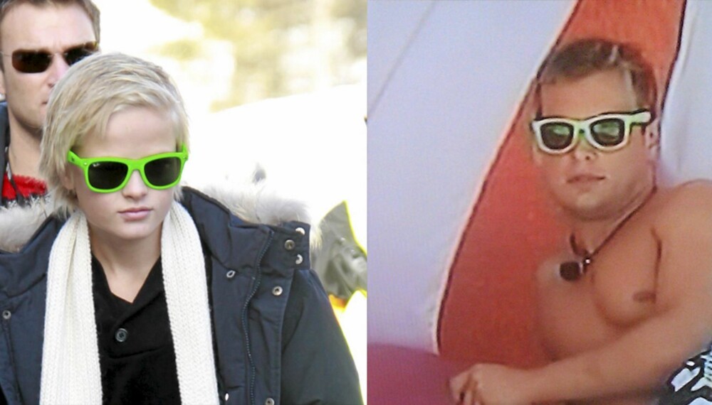 Knallgrønne Ray-Bans er trendy som aldri før. Hvem kler brillene best, synes du? Knallgrønne Ray-Bans er trendy som aldri før. Hvem kler brillene best, synes du?