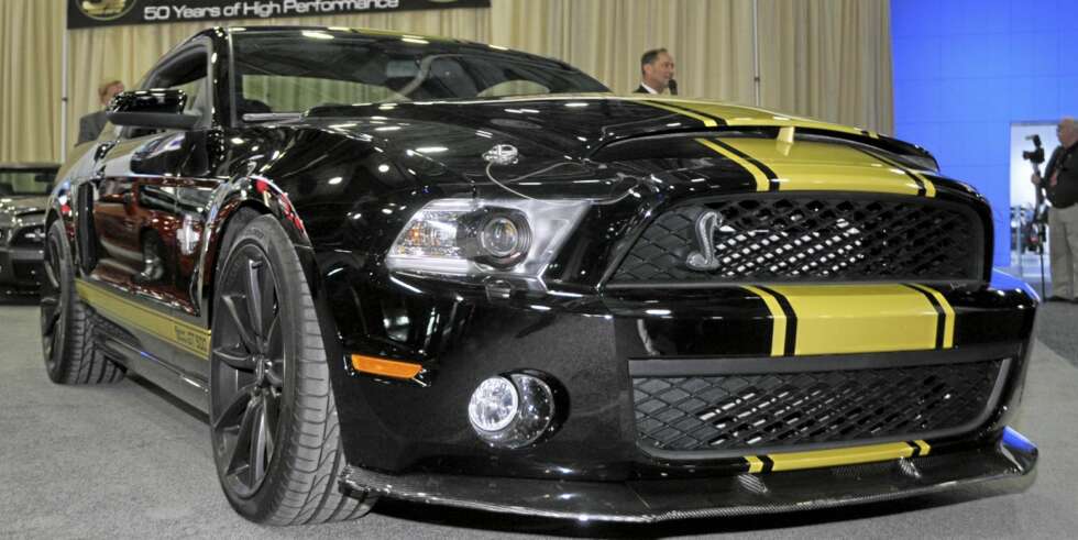 ENDA HVASSERE: Her er jubileumsmodellen Ford Mustang Shelby GT500 Super Snake. ENDA HVASSERE: Her er jubileumsmodellen Ford Mustang Shelby GT500 Super Snake.