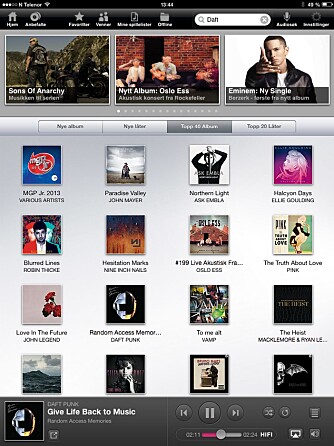 WiMP sin egen app har en redaksjonell tjeneste som vi setter stor pris på. Derfor har vi til nå likt WiMP HiFi aller best over AirPlay til stereoanlegget. Eller via en iOS-DAC. WiMP sin egen app har en redaksjonell tjeneste som vi setter stor pris på. Derfor har vi til nå likt WiMP HiFi aller best over AirPlay til stereoanlegget. Eller via en iOS-DAC.