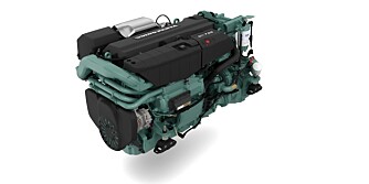 AKSEL: D11-motoren er beregnet for akseldrift og har fått forsterkninger og forbedringer. FOTO: Volvo Penta AKSEL: D11-motoren er beregnet for akseldrift og har fått forsterkninger og forbedringer. FOTO: Volvo Penta