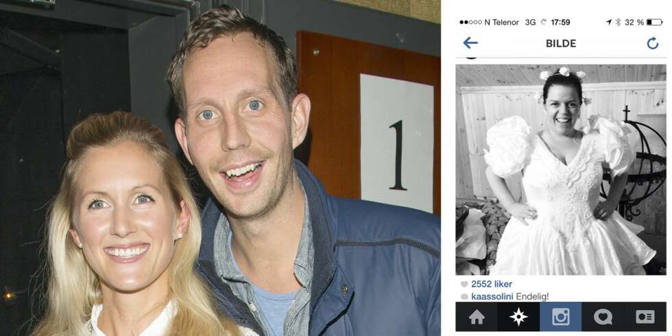 BRUDESTUNT: «Endelig!» skrev Else Kåss Furuseth under bildet til høyre som hun postet på Instagram, da Morten Ramm og Anette Skarpaas giftet seg i Hemsedal i helgen. Hovedbildet er tatt ved en tidligere anledning. BRUDESTUNT: «Endelig!» skrev Else Kåss Furuseth under bildet til høyre som hun postet på Instagram, da Morten Ramm og Anette Skarpaas giftet seg i Hemsedal i helgen. Hovedbildet er tatt ved en tidligere anledning.
