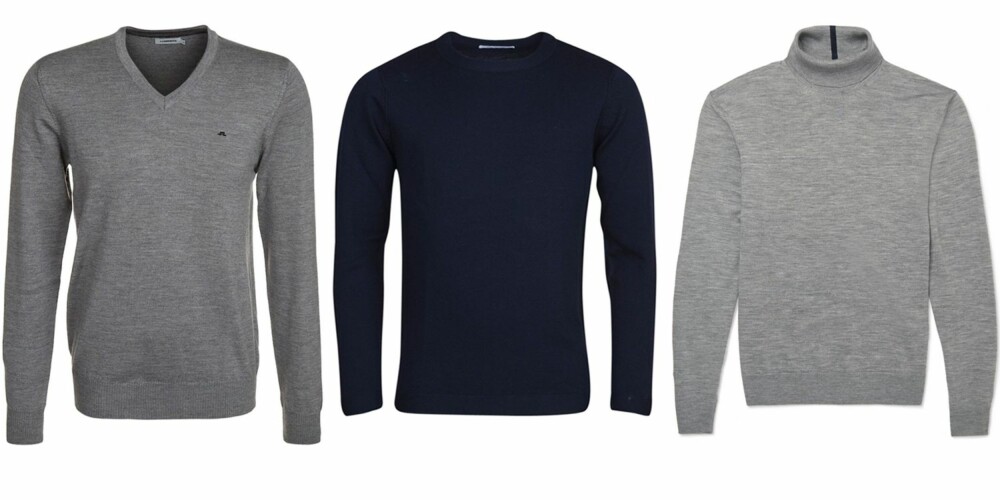 ULLGENSER: J Lindeberg Lymann Jumper, kr 849. Holzweiler Mens Tern Crew Neck Sweater Midnight, kr 1300. Paul Smith London Fine Knit Merine Wool Rollneck Sweater, kr 2186 hos Mrporter.com. ULLGENSER: J Lindeberg Lymann Jumper, kr 849. Holzweiler Mens Tern Crew Neck Sweater Midnight, kr 1300. Paul Smith London Fine Knit Merine Wool Rollneck Sweater, kr 2186 hos Mrporter.com.