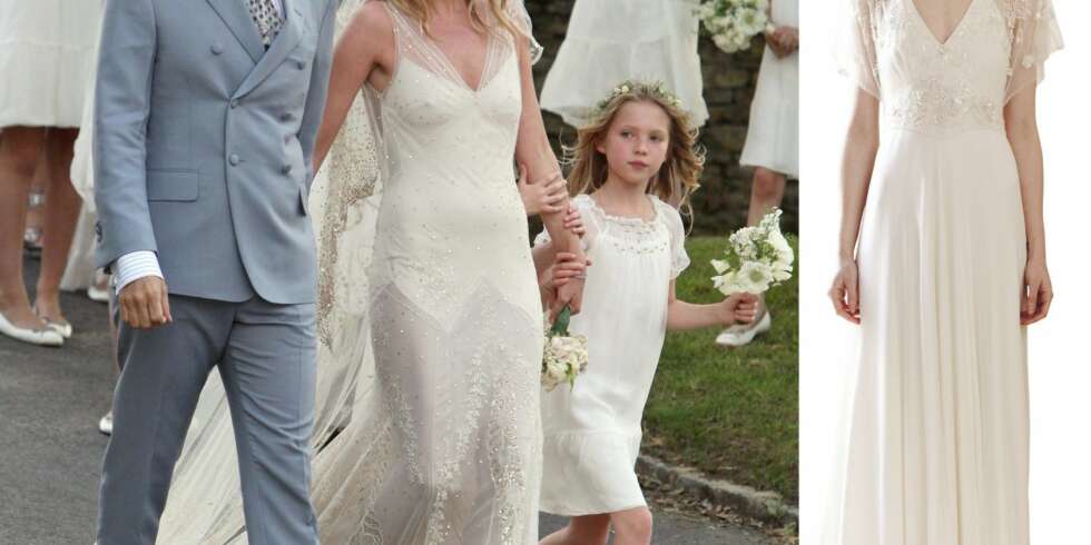 Designeren Jenny Packham har flere kjoler som ligner Kate Moss sin vintage-inspirerte brudekjole. Som denne som heter Tilly. Designeren Jenny Packham har flere kjoler som ligner Kate Moss sin vintage-inspirerte brudekjole. Som denne som heter Tilly.