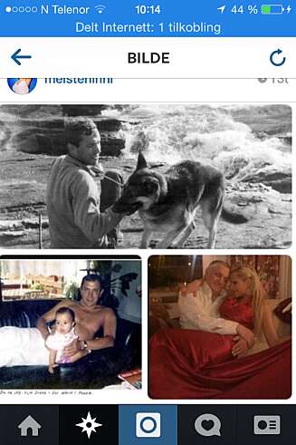 PAPPAJENTE: Linni la ut bilder av seg selv med faren på Instagram. PAPPAJENTE: Linni la ut bilder av seg selv med faren på Instagram.