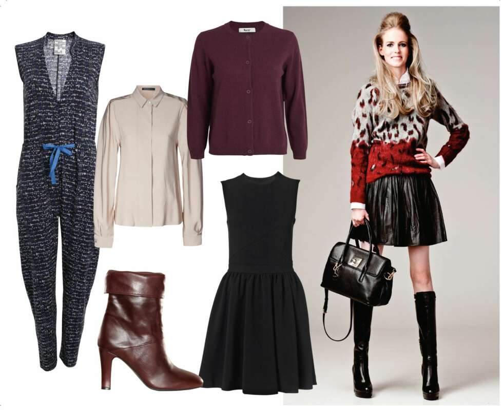 ANDRE LOOK: Inga har på seg: Skjorte fra Esprit, kr 399,- Skjørt fra Cubus, kr 299,- Genser fra Maison Scotch, kr 1699,- Støvletter fra H&M, kr 999,- Veske fra DKNY, kr 3000,- Produktforslag til venstre: Kardigan fra Bruuns Bazaar, kr 999,- Bluse fra Epilogue, kr 1500,- Kjole fra By Malene Birger, kr 2399,- Buksedress fra Baum und Pferdgarten,
kr 999,- Sko fra Wakakuu, kr 3499,- ANDRE LOOK: Inga har på seg: Skjorte fra Esprit, kr 399,- Skjørt fra Cubus, kr 299,- Genser fra Maison Scotch, kr 1699,- Støvletter fra H&M, kr 999,- Veske fra DKNY, kr 3000,- Produktforslag til venstre: Kardigan fra Bruuns Bazaar, kr 999,- Bluse fra Epilogue, kr 1500,- Kjole fra By Malene Birger, kr 2399,- Buksedress fra Baum und Pferdgarten,
kr 999,- Sko fra Wakakuu, kr 3499,-