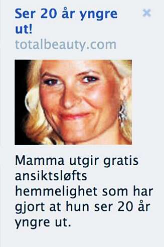 FALSK ANNONSE: Slik ser annonsen ut. FALSK ANNONSE: Slik ser annonsen ut.