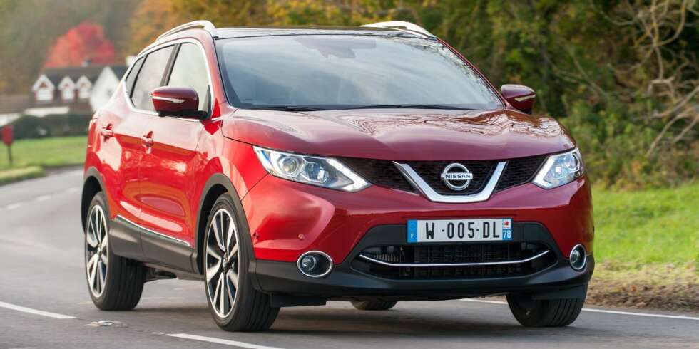SOM X-TRAIL: Fronten til nye Nissan Qashqai ser ut til å ha mange av de samme trekkene som nye X-Trail. FOTO: Nissan SOM X-TRAIL: Fronten til nye Nissan Qashqai ser ut til å ha mange av de samme trekkene som nye X-Trail. FOTO: Nissan