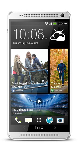 BLINKFEED: One max kjører HTCs eget skal Sense 5.5. Her er BlinkFeed en stor del av opplevelsen. Det er en egen startskjerm som samler opp nye oppdateringer fra diverse sosiale medier. BLINKFEED: One max kjører HTCs eget skal Sense 5.5. Her er BlinkFeed en stor del av opplevelsen. Det er en egen startskjerm som samler opp nye oppdateringer fra diverse sosiale medier.