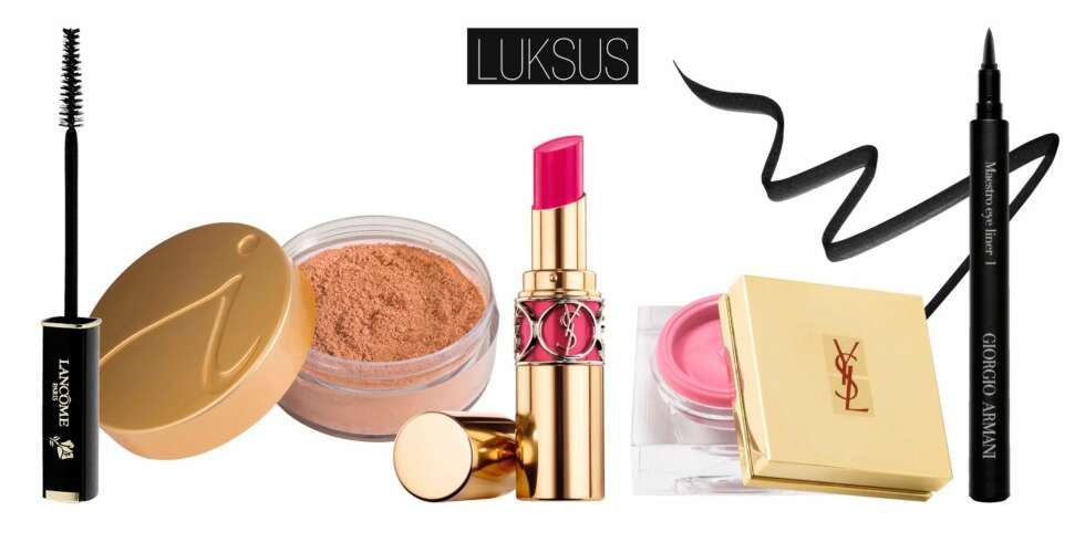KNALLROSA LUKSUS: Fra venstre: Lancôme Definicils eye liner, kr 289. Jane Iredale Amazing base mineralpudder, kr 450. YSL Creme blush powdery rose, kr 295. Totalt: kr 1579. KNALLROSA LUKSUS: Fra venstre: Lancôme Definicils eye liner, kr 289. Jane Iredale Amazing base mineralpudder, kr 450. YSL Creme blush powdery rose, kr 295. Totalt: kr 1579.