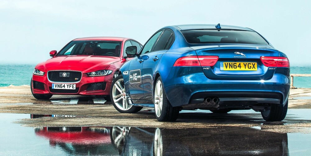 JAGUAR XE: Jaguar XE møter et tøft marked i Norge. For det første kjøper nordmenn nesten ikke sedaner. For det andre skal den konkurrere mot etablerte modeller som 3-serie og C-klasse. I høst kommer nye Audi A4. Det forresten rimelig å forvente at også XE blir å se som stasjonsvogn. JAGUAR XE: Jaguar XE møter et tøft marked i Norge. For det første kjøper nordmenn nesten ikke sedaner. For det andre skal den konkurrere mot etablerte modeller som 3-serie og C-klasse. I høst kommer nye Audi A4. Det forresten rimelig å forvente at også XE blir å se som stasjonsvogn.