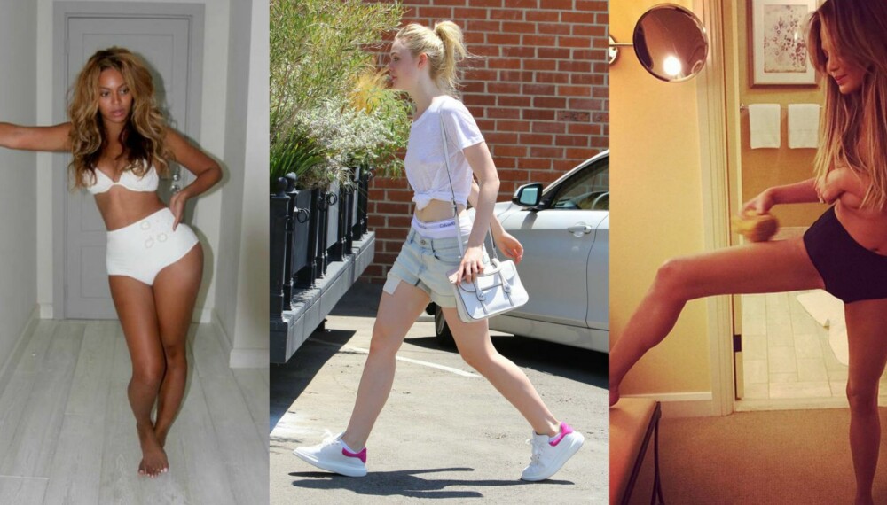 GJØR SOM KJENDISENE: Beyonce, Ella Fanning og Chrissy Teigen har alle lagt stringtrusen på hylla. GJØR SOM KJENDISENE: Beyonce, Ella Fanning og Chrissy Teigen har alle lagt stringtrusen på hylla.