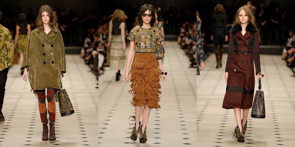 70-TALLET: Burberry Prorsum viste mesterlig hvordan en chic 70-talls-look skal gjøres. 70-TALLET: Burberry Prorsum viste mesterlig hvordan en chic 70-talls-look skal gjøres.