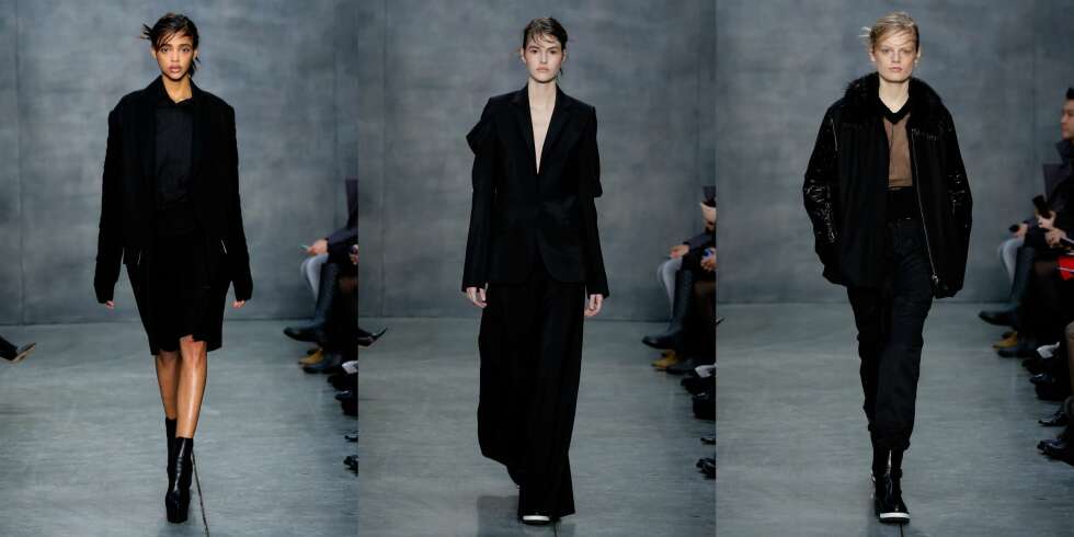 HELSVART: Man kan aldri gå feil med et helsvart antrekk, som hos Vera Wang. HELSVART: Man kan aldri gå feil med et helsvart antrekk, som hos Vera Wang.