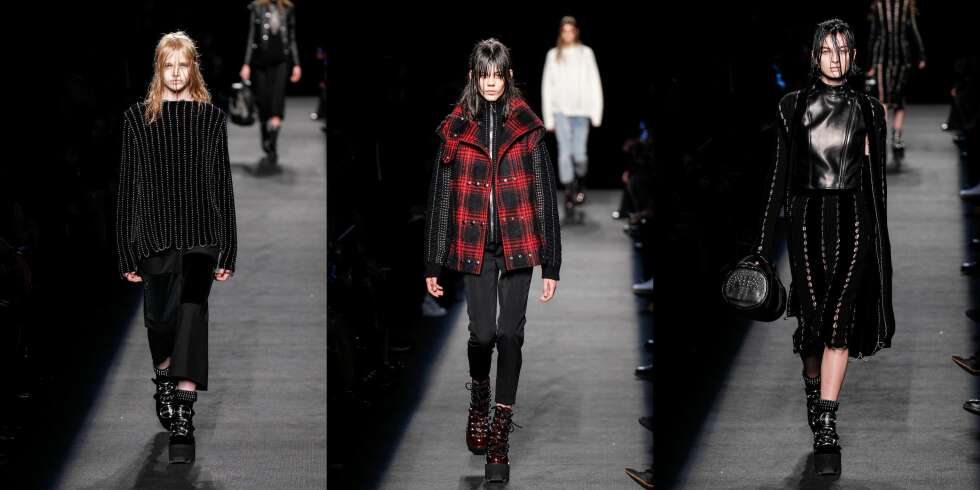 GOTISK-PUNK: Ta den helt ut med den gotiske-punk looken, som her hos Alexander Wang. GOTISK-PUNK: Ta den helt ut med den gotiske-punk looken, som her hos Alexander Wang.