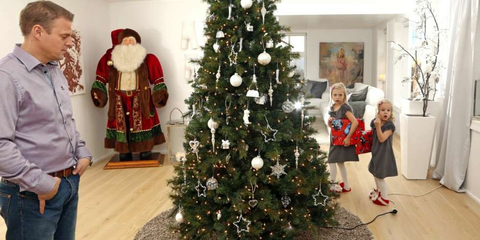 DYR GLEDE: Her er Ottos juletre ferdig pyntet til jul. DYR GLEDE: Her er Ottos juletre ferdig pyntet til jul.