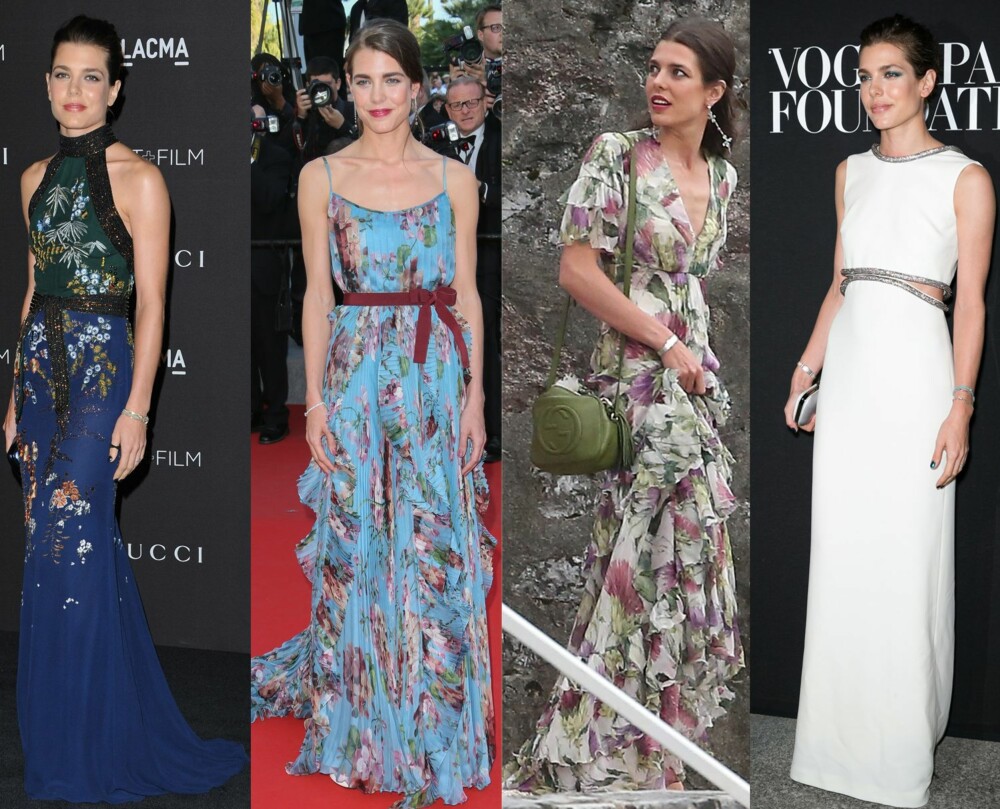 FOTSIDE BLOMSTERKJOLER: Ved mer offisielle oppdrag, kler Charlotte Casiraghi seg ofte i lange kjoler med blomstermønster, men av og til dukker hun også opp i mer minimalistiske kjoler. FOTSIDE BLOMSTERKJOLER: Ved mer offisielle oppdrag, kler Charlotte Casiraghi seg ofte i lange kjoler med blomstermønster, men av og til dukker hun også opp i mer minimalistiske kjoler.