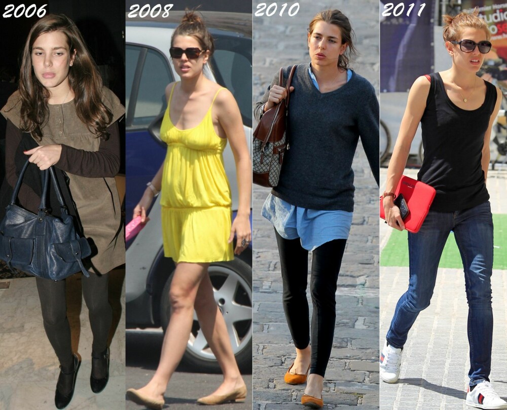 KLESTILEN FØR: Akkurat som andre unge jenter, så har stilen til Charlotte Casiraghi utviklet seg med årene. KLESTILEN FØR: Akkurat som andre unge jenter, så har stilen til Charlotte Casiraghi utviklet seg med årene.