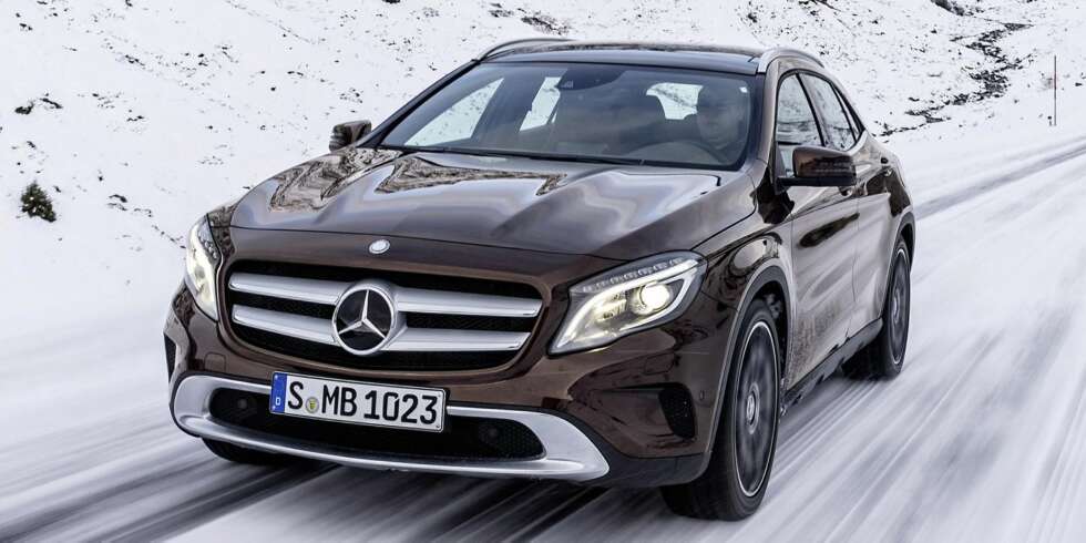SALGET STARTET: Prisene på Mercedes GLA starter på 375 000 kroner. FOTO: Daimler AG SALGET STARTET: Prisene på Mercedes GLA starter på 375 000 kroner. FOTO: Daimler AG
