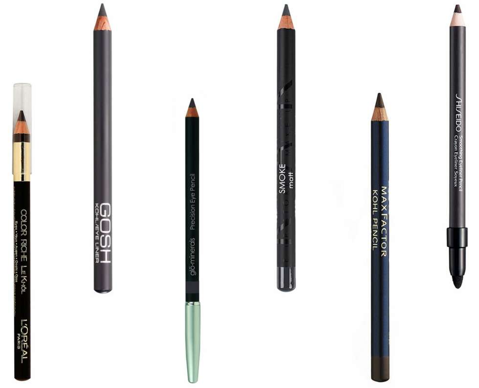 ØYEPENNER (f.v.): L'Oréal Paris Color Richie Le Kohl i Metropolitan Grey, kr 89. Gosh Kohl Eyeliner Stone, kr 75. Glo Minerals Precision Eye Pencil, kr 225. Makeup Store Eye Pencil Smoke, kr 140. Max Factor Kohl Pencil New, kr 79. Shiseido Smooth Eyeliner Pencil, kr 235. ØYEPENNER (f.v.): L'Oréal Paris Color Richie Le Kohl i Metropolitan Grey, kr 89. Gosh Kohl Eyeliner Stone, kr 75. Glo Minerals Precision Eye Pencil, kr 225. Makeup Store Eye Pencil Smoke, kr 140. Max Factor Kohl Pencil New, kr 79. Shiseido Smooth Eyeliner Pencil, kr 235.