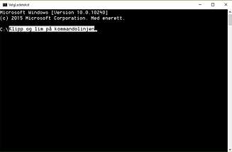 KOMMANDOLINJEN: Med Windows 10 har det endelig blitt lettere å klippe og lime på kommandolinjen. Nå fungerer CTRL + C og CTRL + V på kommandolinjen også. KOMMANDOLINJEN: Med Windows 10 har det endelig blitt lettere å klippe og lime på kommandolinjen. Nå fungerer CTRL + C og CTRL + V på kommandolinjen også.