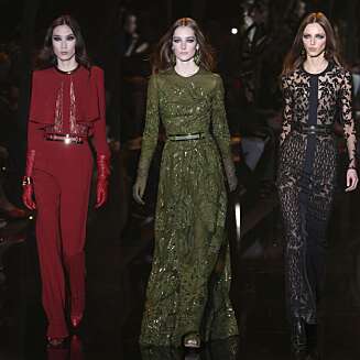 ELIE SAAB: En ultramoderne og androgyn tilnærming til den ny-viktorianske trenden. ELIE SAAB: En ultramoderne og androgyn tilnærming til den ny-viktorianske trenden.