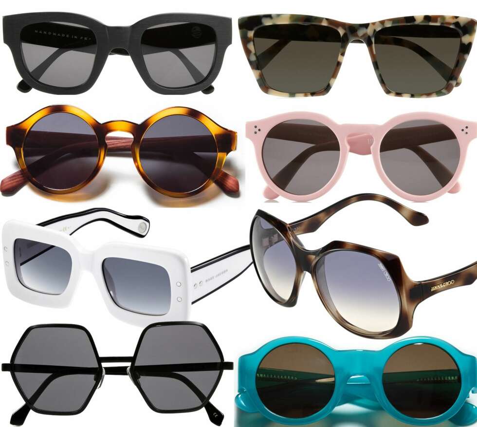 HØSTENS MODELLER: Øverst fra venstre: Acne/Net-a-porter.com, kr 2375. Prism, kr 2740. Zara, kr 199. Illesteva, kr 2980. Marc Jacobs, kr 3375. Jimmy Choo, kr 1995. Le Specs, kr 600. Zara, kr 279. HØSTENS MODELLER: Øverst fra venstre: Acne/Net-a-porter.com, kr 2375. Prism, kr 2740. Zara, kr 199. Illesteva, kr 2980. Marc Jacobs, kr 3375. Jimmy Choo, kr 1995. Le Specs, kr 600. Zara, kr 279.