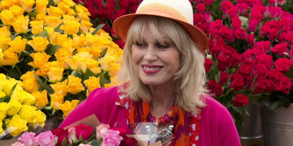 KJENDISMALT: Joanna Lumley er blant kjendisene som har malt hagenisse for en god sak. Her poserer hun for Marks & Spencers blomsterstand i paviljongen på Chelsea Flower Show. KJENDISMALT: Joanna Lumley er blant kjendisene som har malt hagenisse for en god sak. Her poserer hun for Marks & Spencers blomsterstand i paviljongen på Chelsea Flower Show.