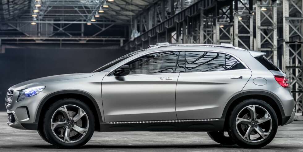 COUPÉAKTIG: Nisjen Mercedes GLA går inn i, kalles gjerne CUV. Det står for Compakt Utility Vehicle. De opprinnelige amerikanske SUV-ene var langt større. FOTO: Mercedes-Benz COUPÉAKTIG: Nisjen Mercedes GLA går inn i, kalles gjerne CUV. Det står for Compakt Utility Vehicle. De opprinnelige amerikanske SUV-ene var langt større. FOTO: Mercedes-Benz