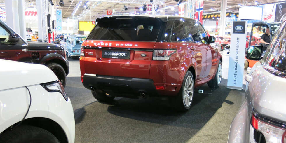 RANGIE: Range Rover Sport Supercharged har en 5,0-liters V8-er på 510 hk. FOTO: Martin Jansen RANGIE: Range Rover Sport Supercharged har en 5,0-liters V8-er på 510 hk. FOTO: Martin Jansen