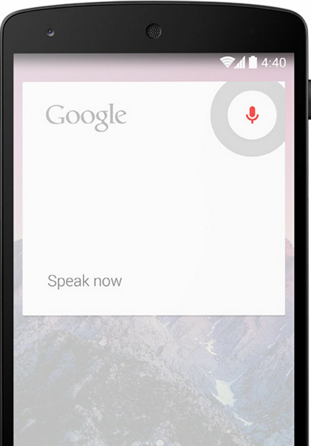 TALESTYRING: Nexus 5 og Android 4.4 har fått talestyring. Du kan be mobilen om å gjøre noe ved å starte kommandoen med "Ok Google". TALESTYRING: Nexus 5 og Android 4.4 har fått talestyring. Du kan be mobilen om å gjøre noe ved å starte kommandoen med "Ok Google".