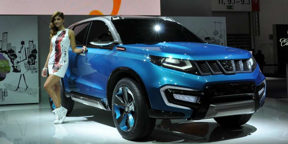 NY SUV: I 2015 kommer en ny Suzuki-SUV basert på iV-4-konseptet som Suzuki viste frem på bilutstillingen i Frankfurt. FOTO: Suzuki NY SUV: I 2015 kommer en ny Suzuki-SUV basert på iV-4-konseptet som Suzuki viste frem på bilutstillingen i Frankfurt. FOTO: Suzuki