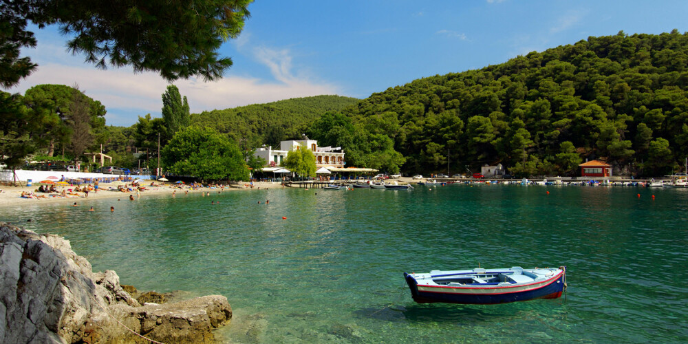 GRESK SOMMER: Skiathos i Hellas. GRESK SOMMER: Skiathos i Hellas.
