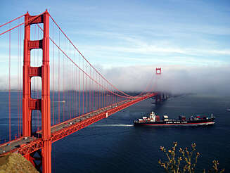 GOLDEN GATE BRIDGE: Den ikoniske broen er et must når du besøker San Fransisco. GOLDEN GATE BRIDGE: Den ikoniske broen er et must når du besøker San Fransisco.