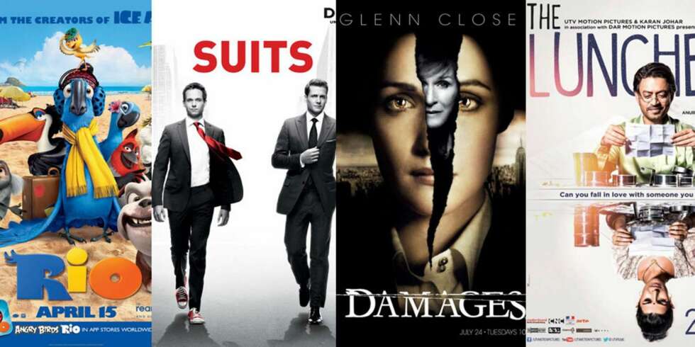 ANBEFALINGER: Rio, Suits, Damages og The Lunchbox er blant ekspertenes anbefalinger. ANBEFALINGER: Rio, Suits, Damages og The Lunchbox er blant ekspertenes anbefalinger.