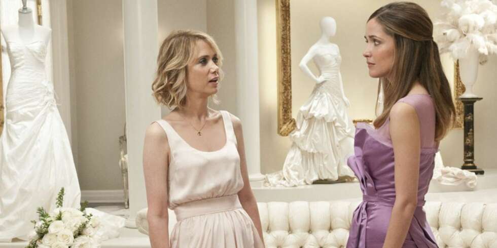 UTFORDRINGER: Rose Byrne og Kristen Wiig i Bridesmaids. UTFORDRINGER: Rose Byrne og Kristen Wiig i Bridesmaids.