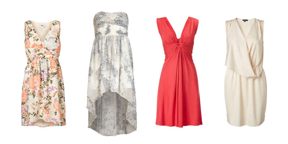 HØYT LIV: Blomstret fra Vero Moda (149,95 kr), lett og ledig fra Vila (399,95 kr), vidt skjørt fra Gina Tricot (299 kr), drapert liv fra MQ (499 kr). HØYT LIV: Blomstret fra Vero Moda (149,95 kr), lett og ledig fra Vila (399,95 kr), vidt skjørt fra Gina Tricot (299 kr), drapert liv fra MQ (499 kr).